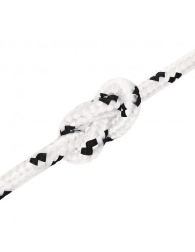 Corda Intrecciata per Barca Bianca 6 mm x 25 m Poliestere