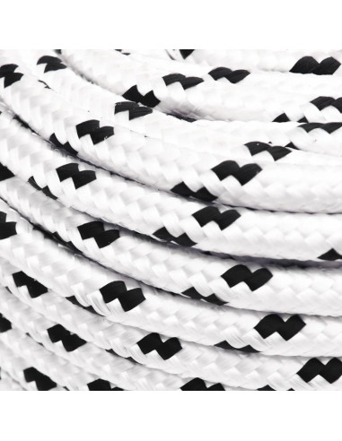 Corda Intrecciata per Barca Bianca 6 mm x 100 m Poliestere