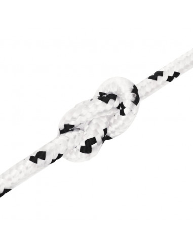 Corda Intrecciata per Barca Bianca 10 mm x 25 m Poliestere