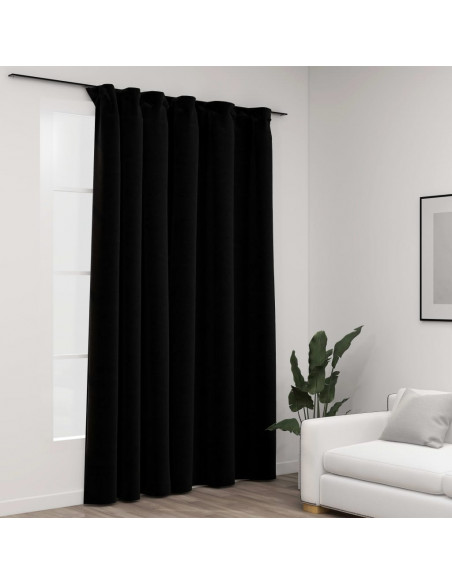 Tende Oscuranti con Ganci Effetto Lino Nereu 290x245 cm