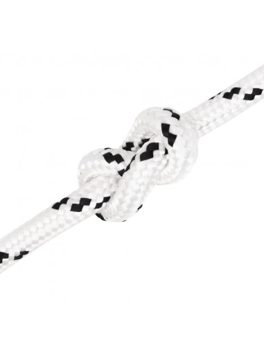 Corda Intrecciata per Barca Bianca 14 mm x 250 m Poliestere
