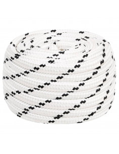 Corda Intrecciata per Barca Bianca 16 mm x 25 m Poliestere 2