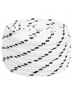 Corda Intrecciata per Barca Bianca 18 mm x 25 m Poliestere 2