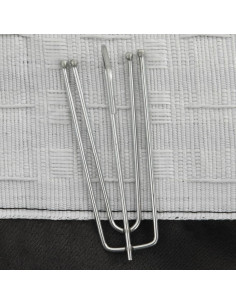 Tende Oscuranti con Ganci Effetto Lino 2 pz Antracite 140x175cm 2