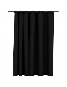 Tenda Oscurante Effetto Lino con Ganci Antracite 290x245 cm