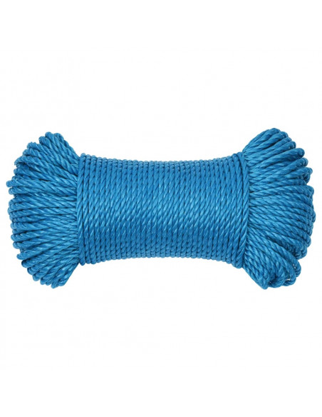 Corda da Lavoro Blu 3 mm 25 m in Polipropilene