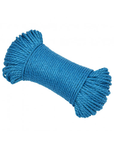 Corda da Lavoro Blu 6 mm 100 m in Polipropilene