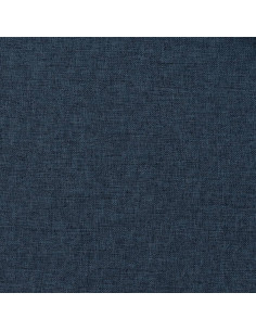 Tende Oscuranti con Ganci Effetto Lino 2 pz Blu 140x175 cm 2