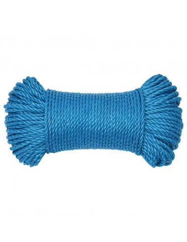 Corda da Lavoro Blu 8 mm 50 m in Polipropilene