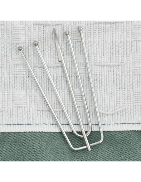 Tende Oscuranti con Ganci Effetto Lino 2 pz Verdi 140x245 cm