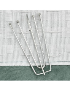 Tenda Oscurante Effetto Lino con Ganci Verdi 290x245 cm 2