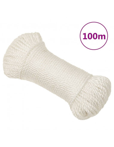 Corda da Lavoro Bianca 6 mm 100 m in Polipropilene