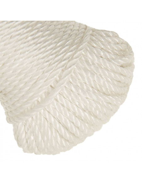 Corda da Lavoro Bianca 8 mm 25 m in Polipropilene