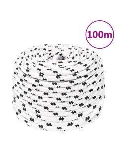 Corda da Lavoro Bianca 10 mm 100 m in Poliestere 2