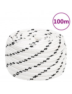 Corda da Lavoro Bianca 18 mm 100 m in Poliestere 2
