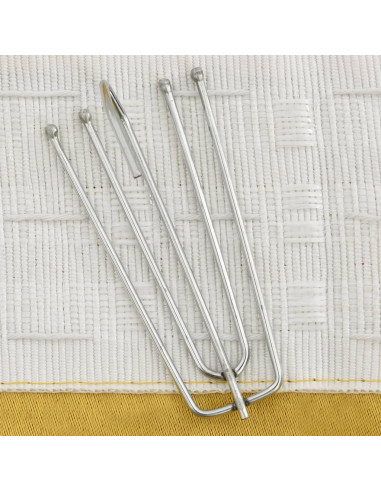 Tenda Oscurante Effetto Lino con Ganci Gialle 290x245 cm