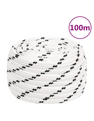 Corda da Lavoro Bianca 16 mm 100 m in Poliestere
