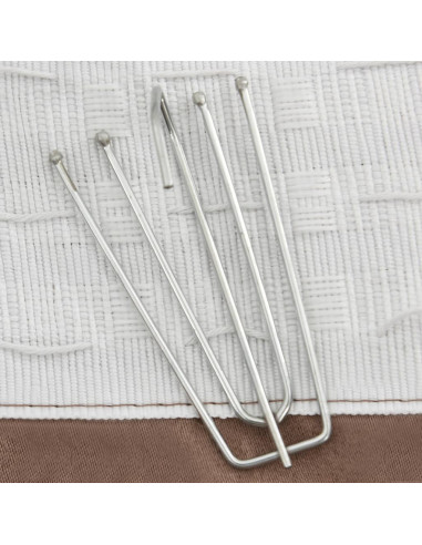 Tende Oscuranti con Ganci Effetto Lino 2 pz Talpa 140x245 cm