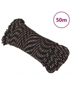 Corda Nautica Nera 3 mm 50 m in Polipropilene 2