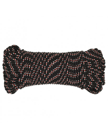 Corda Nautica Nera 3 mm 50 m in Polipropilene