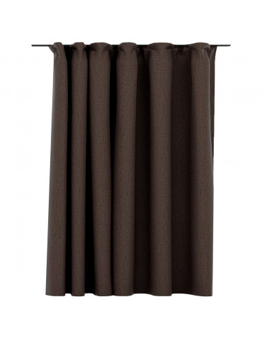 Tenda Oscurante Effetto Lino con Ganci Talpa 290x245 cm