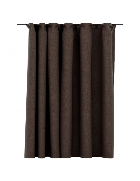 Tenda Oscurante Effetto Lino con Ganci Talpa 290x245 cm