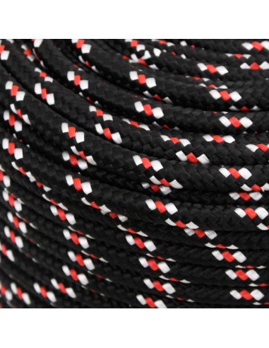 Corda Nautica Nera 6 mm 25 m in Polipropilene