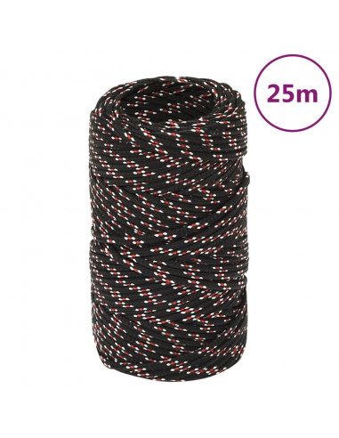 Corda Nautica Nera 2 mm 25 m in Polipropilene