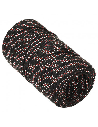 Corda Nautica Nera 2 mm 25 m in Polipropilene