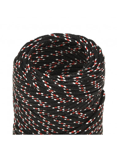 Corda Nautica Nera 2 mm 25 m in Polipropilene