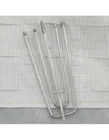 Tende Oscuranti con Ganci Effetto Lino 2 pz Beige 140x245 cm