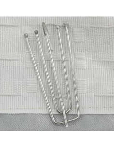 Tenda Oscurante Effetto Lino con Ganci Beige 290x245 cm 2