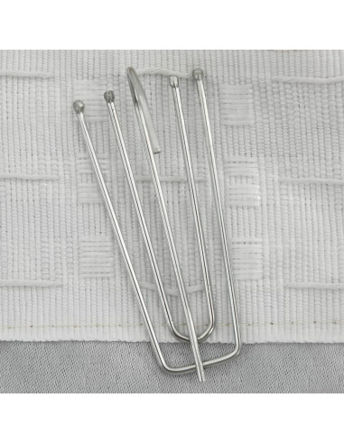 Tenda Oscurante Effetto Lino con Ganci Beige 290x245 cm