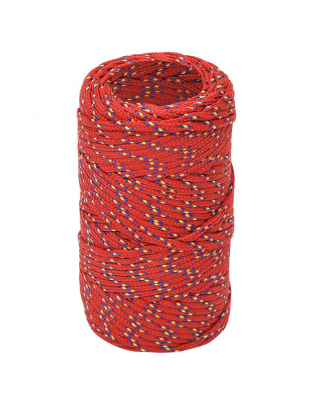 Corda Nautica Rossa 2 mm 50 m in Polipropilene