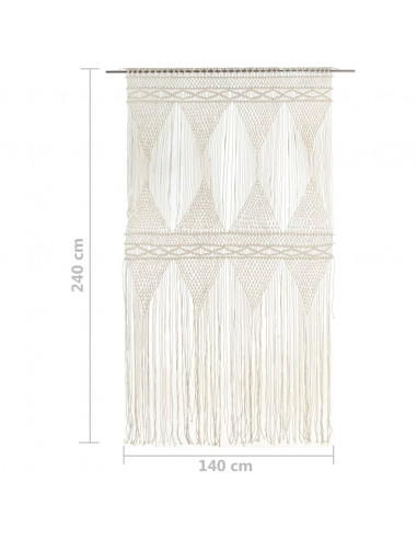 Tenda Macramè 140x240 cm in Cotone