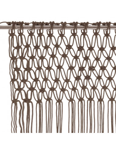 Tenda Macramè Grigio Talpa 140x240 cm in Cotone