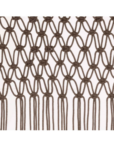 Tenda Macramè Grigio Talpa 140x240 cm in Cotone