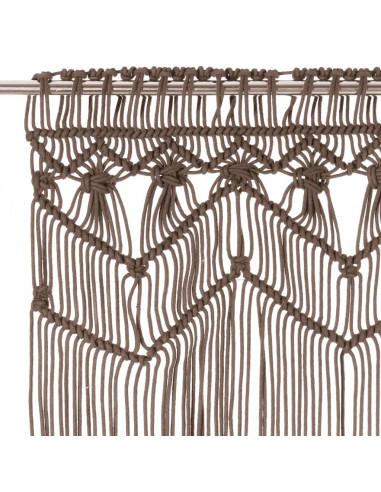 Tenda Macramè Grigio Talpa 140x240 cm in Cotone