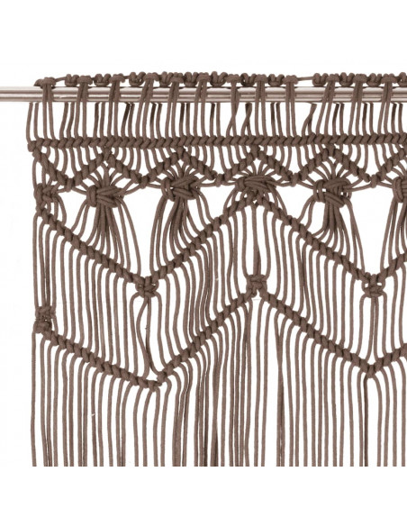 Tenda Macramè Grigio Talpa 140x240 cm in Cotone