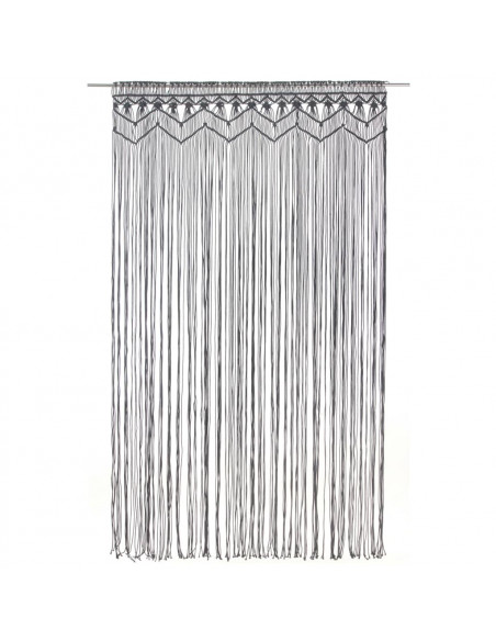 Tenda Macramè Antracite 140x240 cm in Cotone
