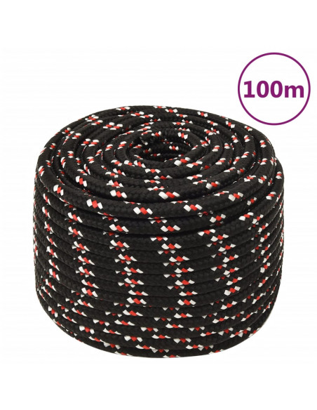 Corda Nautica Nera 12 mm 100 m in Polipropilene