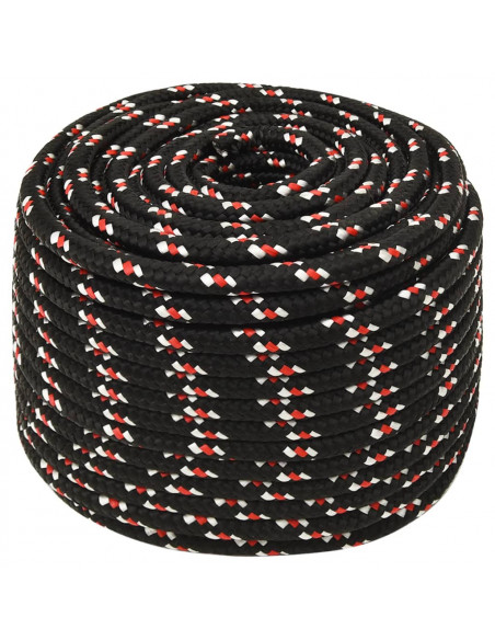 Corda Nautica Nera 12 mm 100 m in Polipropilene
