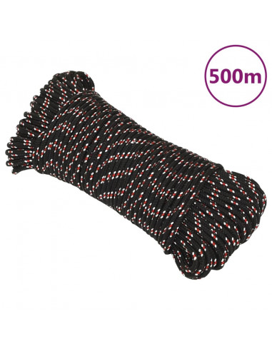 Corda da Lavoro Nera 4 mm 500 m in Polipropilene