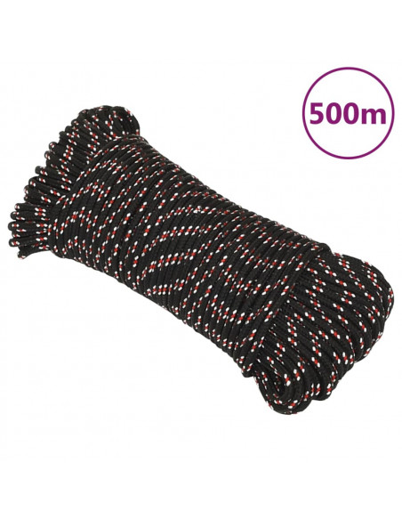 Corda da Lavoro Nera 4 mm 500 m in Polipropilene