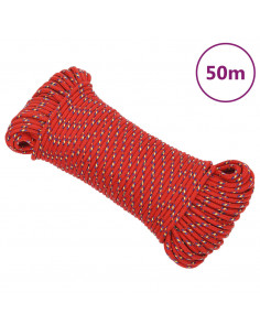 Corda Nautica Rossa 3 mm 50 m in Polipropilene 2