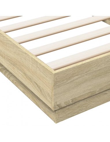 Giroletto con LED Rovere Sonoma 90x200 cm