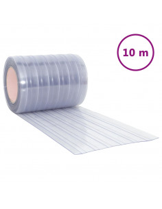 Tenda per Porte Trasparente 300 mm x 2,6 mm 10 m in PVC
