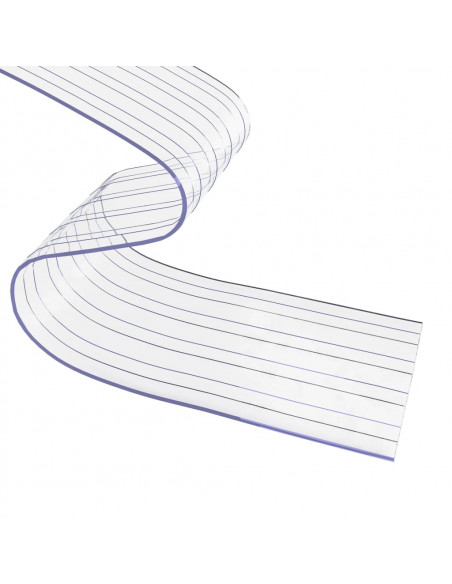 Tenda per Porte Trasparente 300 mm x 2,6 mm 10 m in PVC