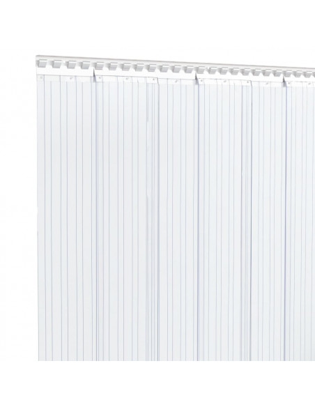 Tenda per Porte Trasparente 200 mm x 1,6 mm 50 m in PVC