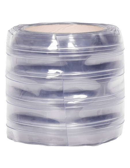 Tenda per Porte Trasparente 200 mm x 1,6 mm 50 m in PVC